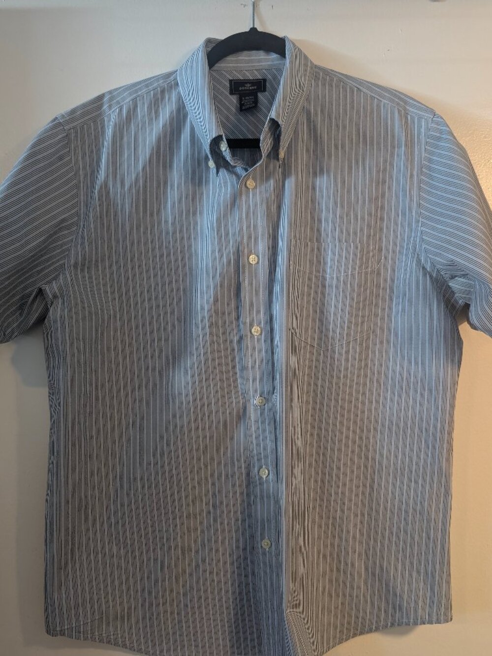 Dockers striped short sleeve button down shirt